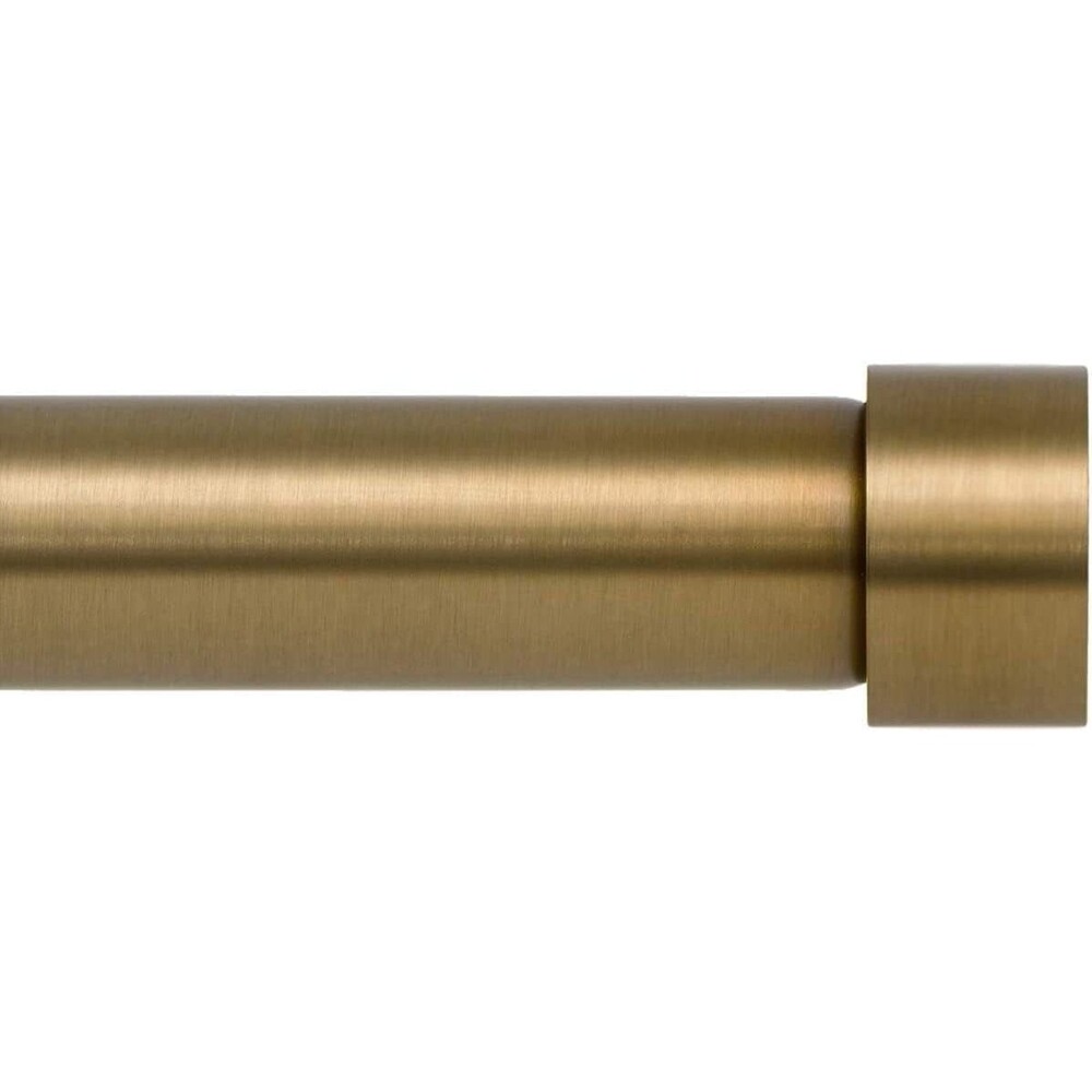 Ivilon Drapery Window Curtain Rod - End Cap Style Design 1 Inch Pole. 72 to 144